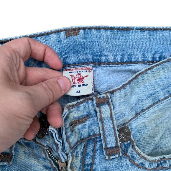 Vintage True Religion Jeans Size 32 BOBBY SUPER T Blue - Picture 6 of 9